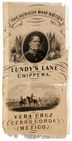 WINFIELD SCOTT 1852 PORTRAIT RIBBON UNLISTED IN SULLIVAN/FISCHER & HAKE.
