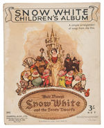 "SNOW WHITE" TWO PIECE SHEET MUSIC/SEVEN PIECE SONG FOLIO LOT.