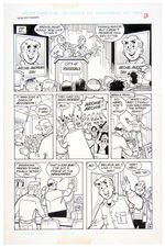 “ARCHIE IN STOP THIEF!” SIX PAGE COMIC BOOK STORY ORIGINAL ART.