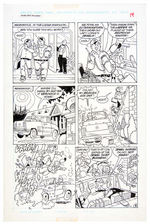 “ARCHIE IN STOP THIEF!” SIX PAGE COMIC BOOK STORY ORIGINAL ART.