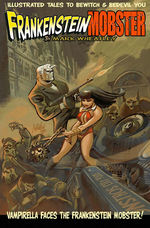 "FRANKENSTEIN MOBSTER AND VAMPIRELLA" #1 COMIC BOOK COVER ORIGINAL ART.