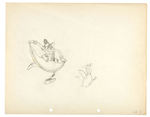 SILLY SYMPHONIES ORIGINAL PRODUCTION DRAWING PAIR.