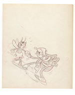 SILLY SYMPHONIES ORIGINAL PRODUCTION DRAWING PAIR.
