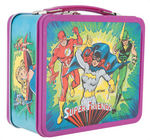 DC COMICS "SUPER FRIENDS" METAL LUNCHBOX WITH THERMOS.