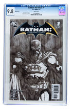 "BATMAN: THE RETURN" #1 JANUARY 2011 CGC 9.8 NM/MINT - SKETCH VARIANT COVER.