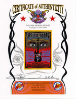 "VISUAL JAMS" ART SHOW POSTER SIGNED BY MULTIPLE CONCERT POSTER ARTISTS.