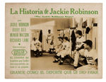 "THE JACKIE ROBINSON STORY" CUBAN RE-ISSUE LOBBY CARD.