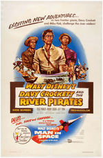 "DAVY CROCKETT AND THE RIVER PIRATES" & "POLLYANNA" MOVIE POSTER PAIR.