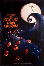 "TIM BURTON'S NIGHTMARE BEFORE CHRISTMAS" LENTICULAR MOVIE POSTER.