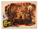 "ONE MILLION B.C. VICTOR MATURE CAROLE LANDIS LON CHANEY, JR." ORIGINAL 1940 RELEASE LOBBY CARD.