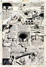 "POWER-MAN" #30 ORIGINAL COMIC BOOK PAGE ART TRIO.