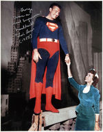 "SUPERMAN" ACTRESS NOEL NEILL SIGNED OVER-SIZED PHOTO PAIR.