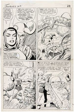 JACK KIRBY "JOURNEY INTO MYSTERY" #107 COMIC BOOK PAGE ORIGINAL ART FEATURING LOKI.