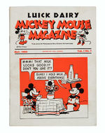 MICKEY MOUSE DAIRY PROMOTION MAGAZINE FIRST ISSUE.