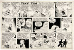 "TINY TIM" SUNDAY PAGE ORIGINAL ART TRIO.
