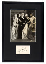 JAMES CAGNEY AUTOGRAPH DISPLAY.