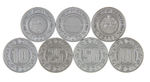 "INTERPLANETARY SPACE PATROL CREDITS" EXTENSIVE PLASTIC COIN LOT.