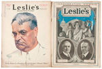 LESLIE'S NEWSPAPER/MAGAZINE 20 ISSUES FROM 1866 TO 1921 HARDING INAUGURAL.