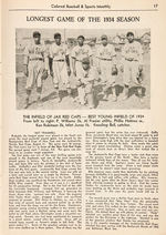 1934 "COLORED BASEBALL & SPORTS MONTHLY" SECOND ISSUE MAGAZINE.