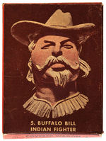 “COVERED WAGON PICTURES” VERY RARE CANDY BOX WITH CANDY FEATURING BUFFALO BILL/SITTING BULL.