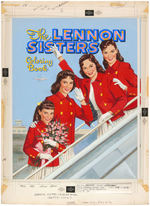 "THE LENNON SISTERS" COVER-TO-COVER COMPLETE ORIGINAL ART FOR 128 PAGE COLORING BOOK.