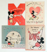 MICKEY MOUSE VALENTINE'S DAY CARDS.