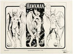 "HAWKMAN" LICENSING STYLE GUIDE ORIGINAL ART BY JOSÉ LUIS GARCÍA-LÓPEZ.