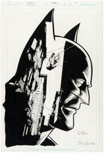 "NIGHTWING" #153 SPLASH PAGE ORIGINAL ART FEATURING BATMAN.