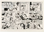 "STAR WARS: PRINCESS LEIA, IMPERIAL SERVANT" SUNDAY PAGE ORIGINAL ART BY RUSS MANNING.