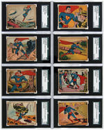 "SUPERMAN GUM" GUM INC. SGC GRADED LOW NUMBER CARD SET 1-48.