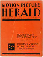 "MOTION PICTURE HERALD" 1933 EXHIBITOR MAGAZINE WITH KING KONG & MUMMY CONTENT.