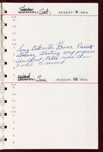 CARL BARKS AND WIFE GARE BARKS “YEARBOOK 1978” 1979 PERSONALLY FILLED OUT LEDGER AND NOTE PAD.