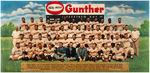BALTIMORE ORIOLES 1957 GUNTHER BEER LINEN-MOUNTED POSTER.