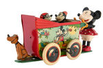 "MICKEY MOUSE PRAM" BOXED WIND-UP TOY.