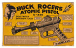 "BUCK ROGERS U-235 ATOMIC PISTOL" BOX & DAISY HANDBOOK.