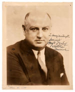 JAMES FARLEY POST MASTER GENERAL SIGNED PHOTO AND THREE LETTERS.