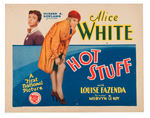 ALICE WHITE "HOT STUFF/BROADWAY BABIES" ORIGINAL 1929 RELEASE LOBBY CARDS (4).