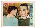 "NANCY CARROLL/HELEN KANE SWEETIE" ORIGINAL 1929 RELEASE LOBBY CARD PAIR.