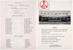 "DEDICATION ROBERT F. KENNEDY MEMORIAL STADIUM JUNE 7, 1969" FIRST SEEN PROGRAM AND LITHO BUTTON.