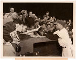 WILLIE MAYS ROOKIE YEAR AUTOGRAPH AND RELATED NEW SERVICE PHOTO.