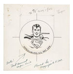 SUPERMAN ORIGINAL PEP PIN ART.