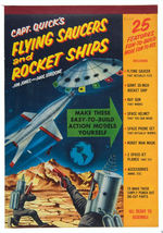 "CAPT. QUICK'S FLYING SAUCERS AND ROCKET SHIPS" LARGE PUNCH OUT BOOK.