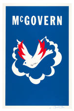 “McGOVERN” AUTOGRAPHED AND ARTIST SIGNED LIMITED EDITION POSTER.