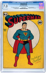 "SUPERMAN #6" SEPT-OCT 1940 CGC 7.0 FINE/VF.