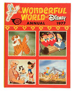 "THE WONDERFUL WORLD OF DISNEY ANNUAL 1977" WITH TWO PAGES OF ORIGINAL ART.