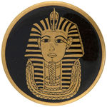 "KING TUT BUTTONS" ON DISPLAY CARD.