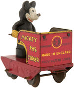 "MICKEY MOUSE CIRCUS TRAIN" ENGLISH SET BY WELLS O' LONDON.