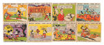"MICKEY MOUSE" SERIES 1 GUM CARD SET WITH FIRST VERSION CARD ALBUM.