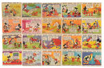 "MICKEY MOUSE" SERIES 1 GUM CARD SET WITH FIRST VERSION CARD ALBUM.