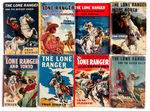 LOT OF 20 “THE LONE RANGER” SERIES HARD COVER BOOKS WITH DUST JACKETS, INC. TRUE VERY FIRST BOOK.